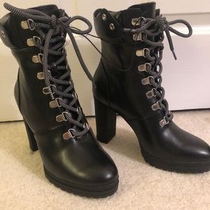 NEW DKNY Lace Up Booties 7.5